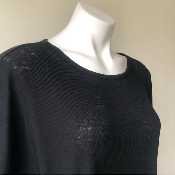 🌼 CHASER Oversized Drawstring Dolman Tee in Black, S - Picture 7 of 10